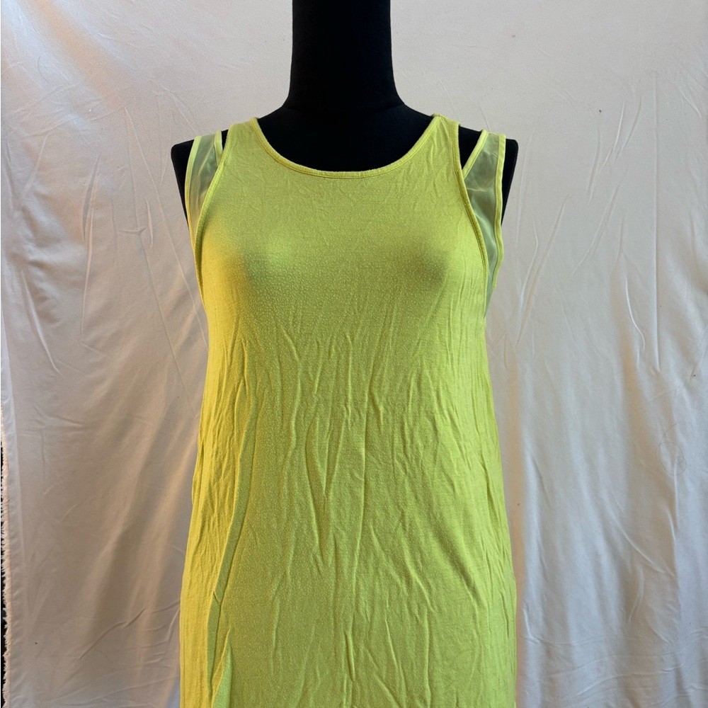 Kenneth Cole New York Green Tank Top with Cut Out Style